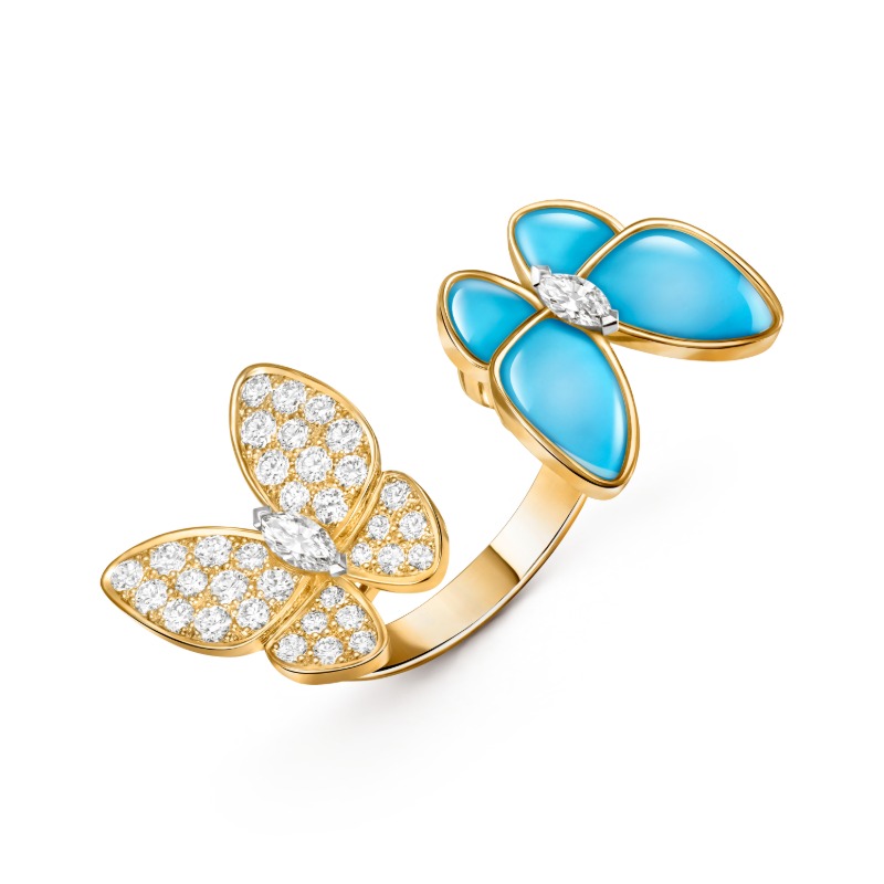 Two Butterfly Between the Finger ring