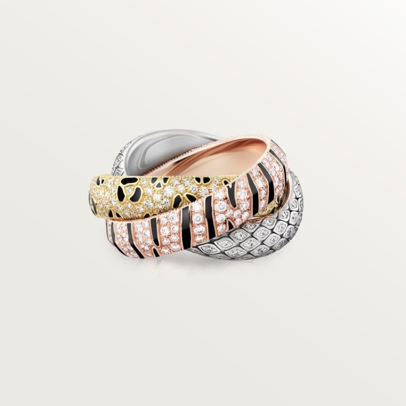 Trinity ring, lacquer, paved
