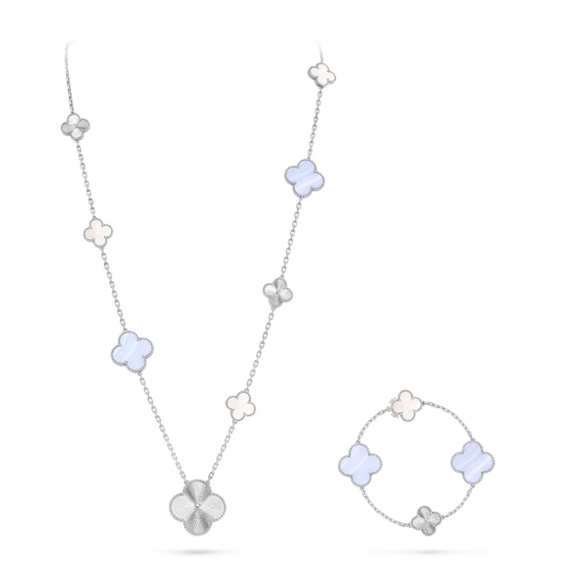 Magic Alhambra transformable long necklace, 15 motifs