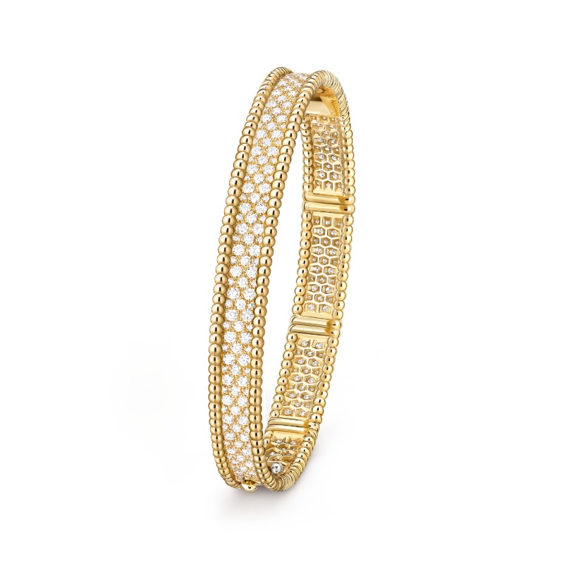 imkvoGVXTOqM4eFzGAZfTA Perlée diamonds bracelet, 3 rows, medium model - Image 1