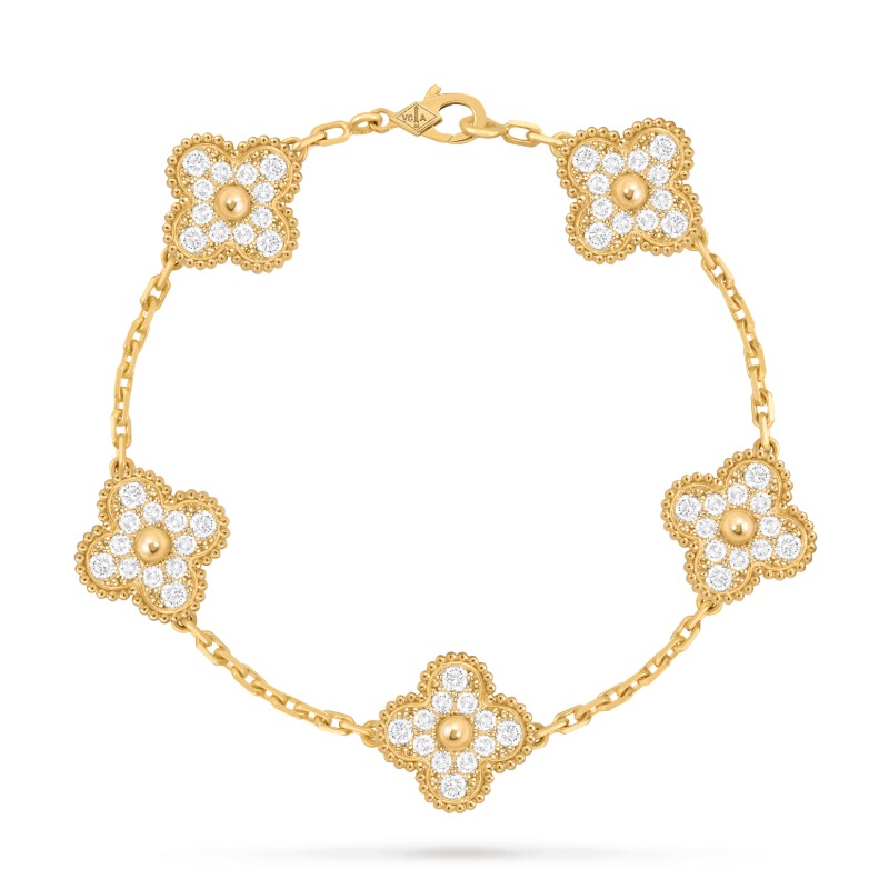 Vintage Alhambra bracelet, 5 motifs