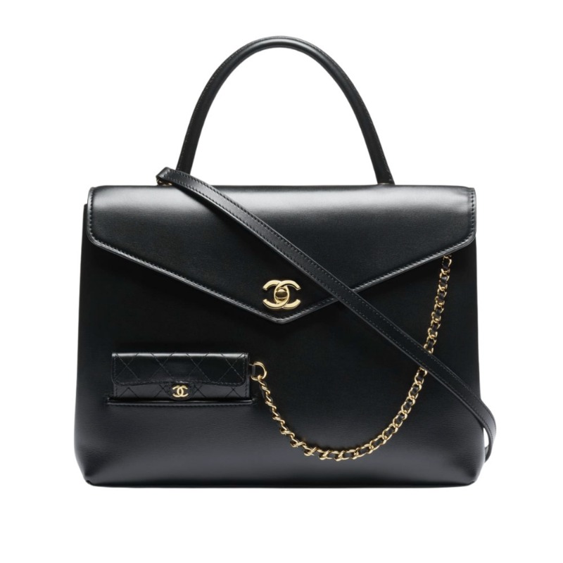 CHANEL MAXI TOP HANDLE FLAP BAG 26A