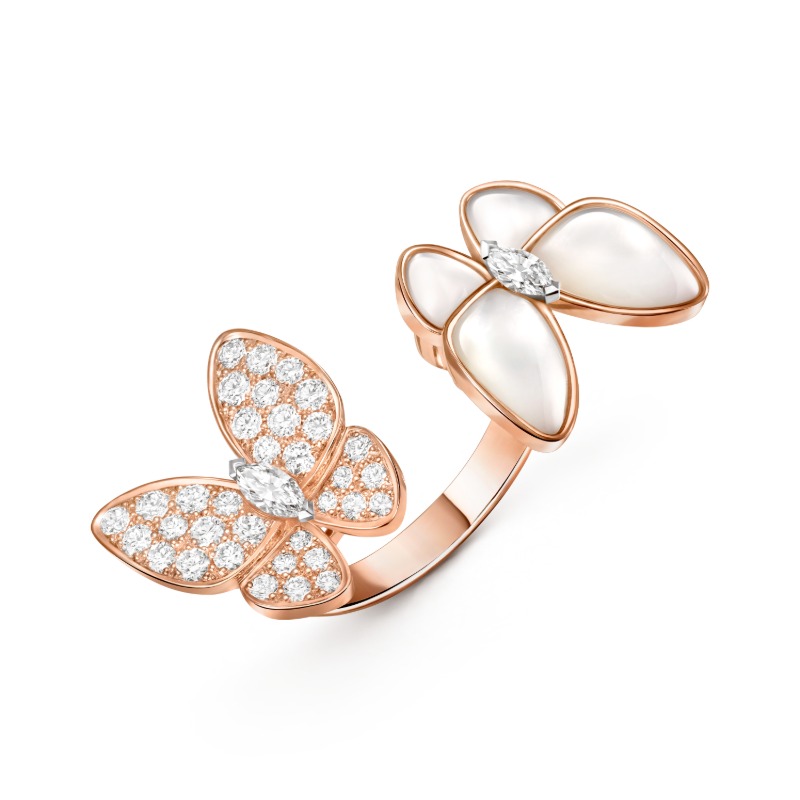 Two Butterfly Between the Finger ring