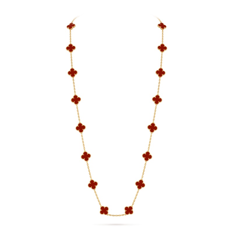 Vintage Alhambra long necklace, 20 motifs