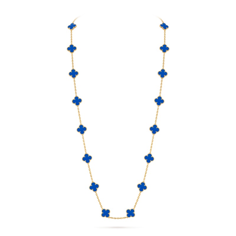 Vintage Alhambra long necklace, 20 motifs